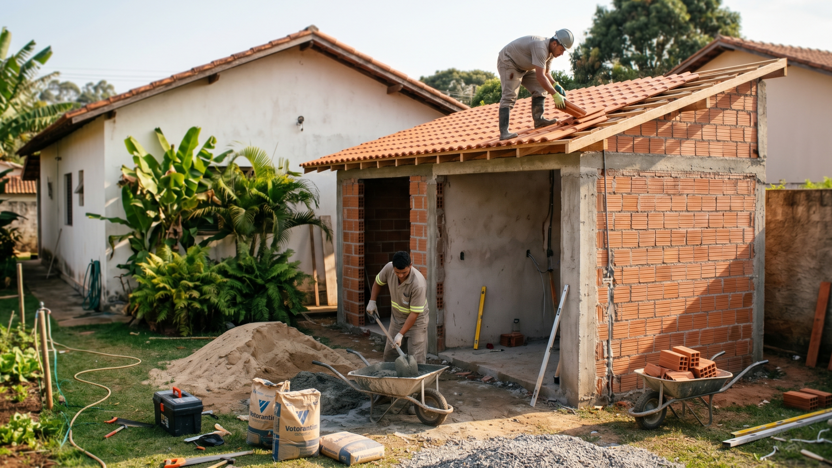 Quanto custa construir um quarto extra no quintal em 2026?