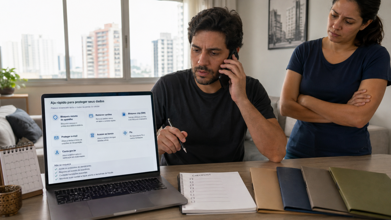 O passo a passo urgente para bloquear banco, chip e cartões após ter o celular roubado