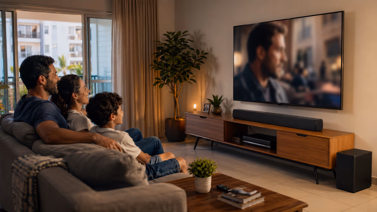 Soundbar transforma a TV da sala, mas tamanho e conexão precisam combinar com o ambiente