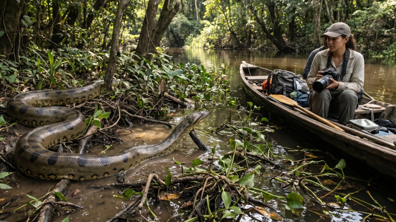 Sucuri mete medo, mas o que ela realmente faz quando encontra humanos?