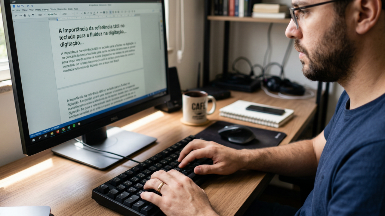 O pequeno relevo nas teclas F e J tem uma função genial que muita gente usa sem notar