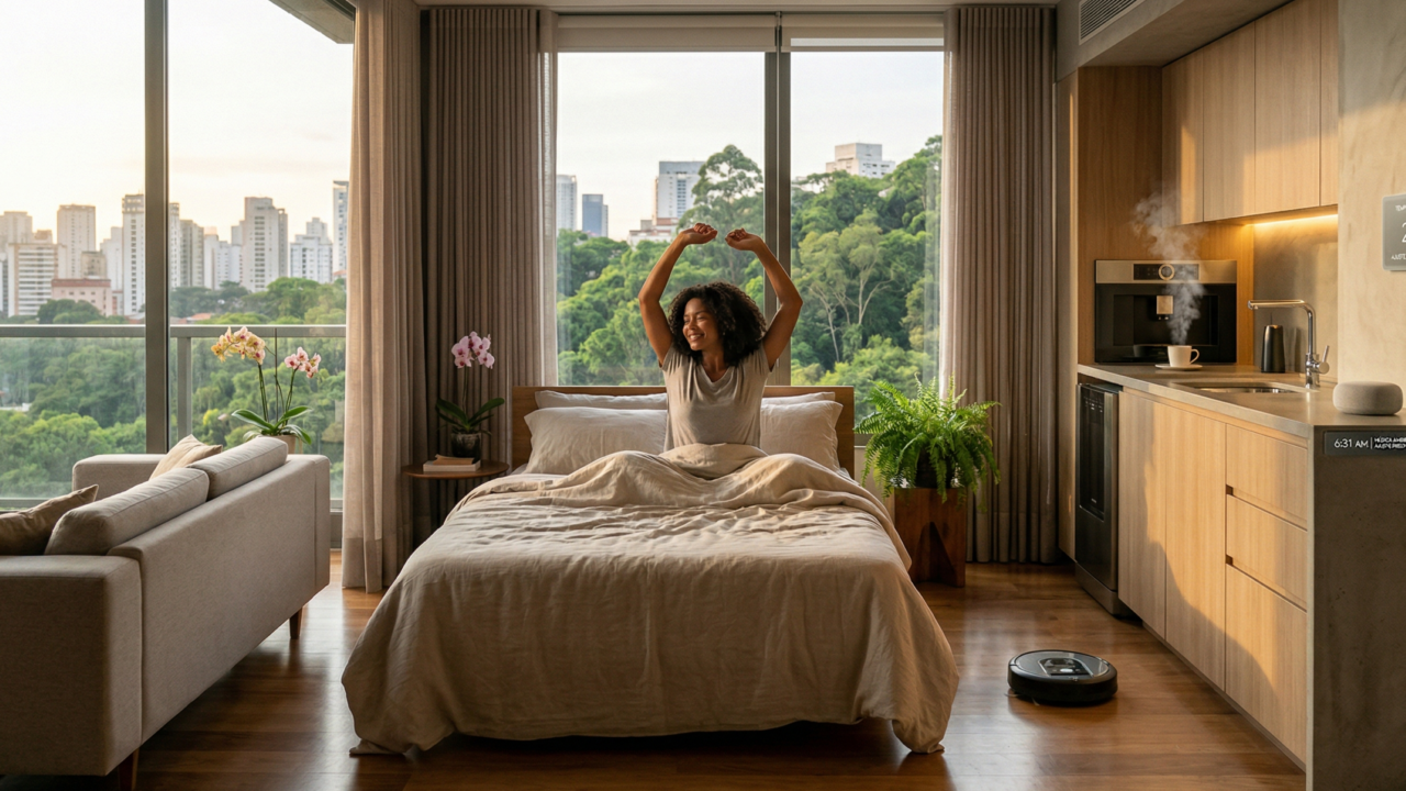 Tecnologia invisível em casa já aprende sua rotina e automatiza tudo sem você pedir