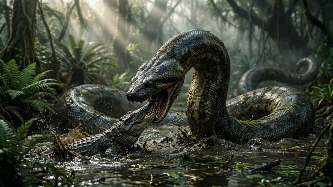 Titanoboa: Paredador pré-histórico que podia engolir presas inteiras