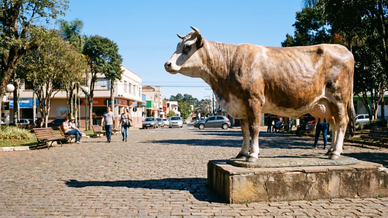 A cidade paranaense de 73 mil habitantes que é Capital Nacional do Leite por lei federal e produz mais de 400 milhões de litros por ano