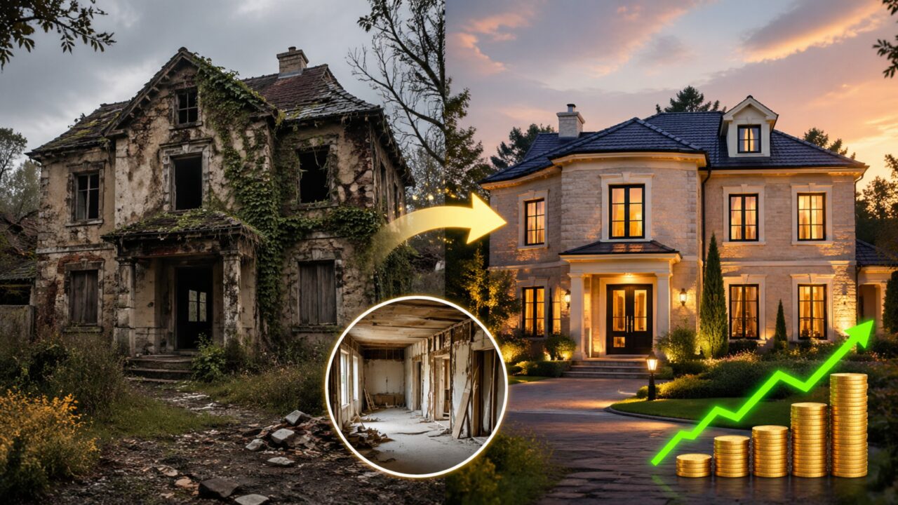 Uma casa abandonada que foi comprada por $ 500 mil, hoje ela vale perto de 2 milhões após reforma feito por novo proprietário