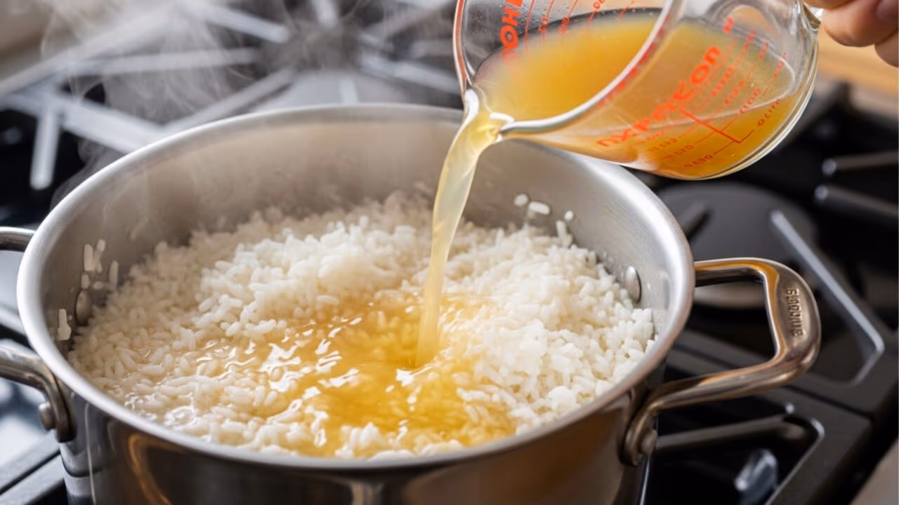 Adicionar caldo de galinha no preparo do arroz transforma o sabor e a experiência gastronômica