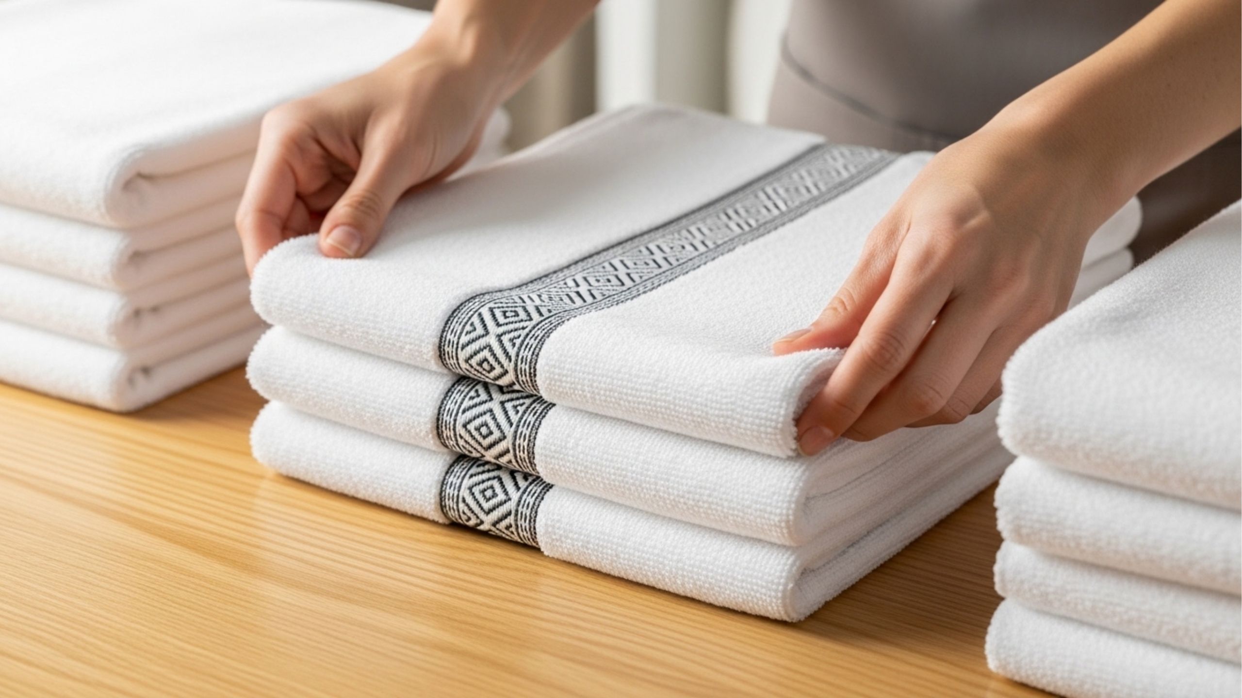 A propósito, você sabe para que servem as tiras de tecido nas toalhas de banho?