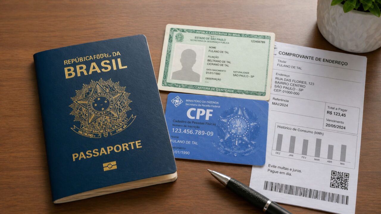 Quais documentos são necessários para tirar o passaporte brasileiro em 2026 e evitar problemas na solicitação