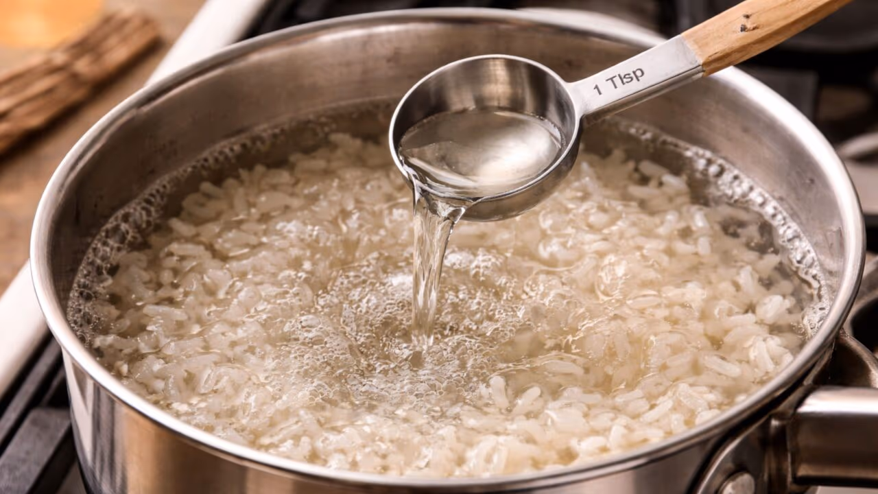 Adicionar vinagre na água do arroz para que serve e por que esse hábito está se espalhando