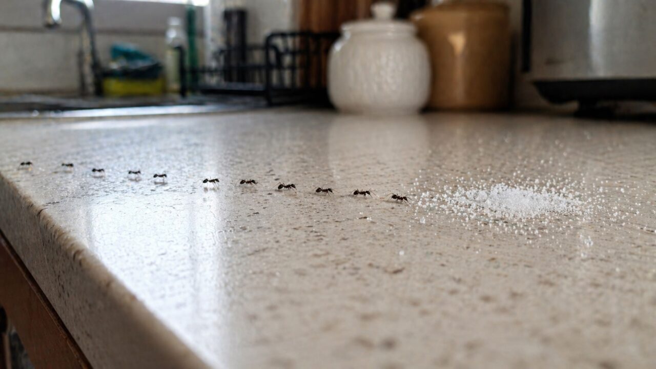 Como eliminar formigas na cozinha usando uma solução caseira e natural que funciona rapidamente