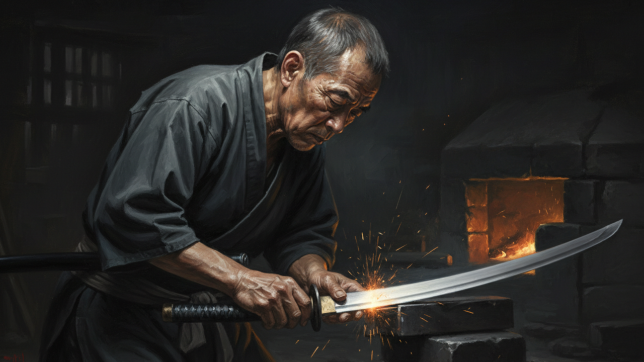 Samurais ensinam "Dez anos para afiar a espada, um momento para decidir o destino."