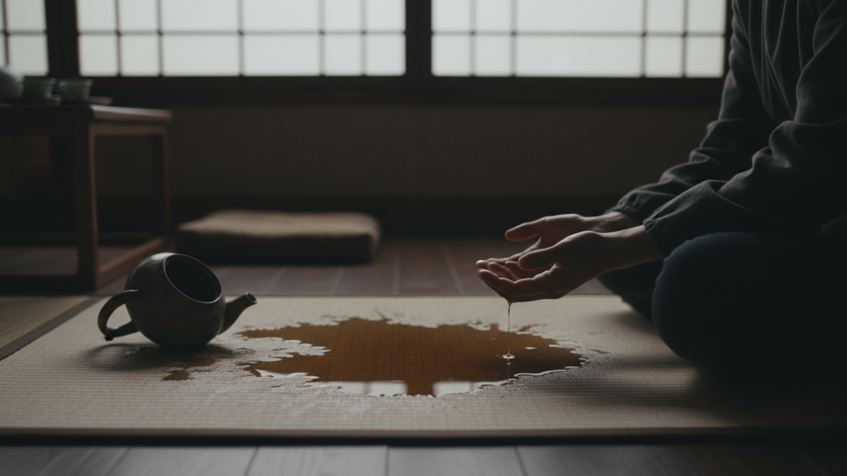 Provérbio do dia: “A água derrubada não pode ser recolhida.”