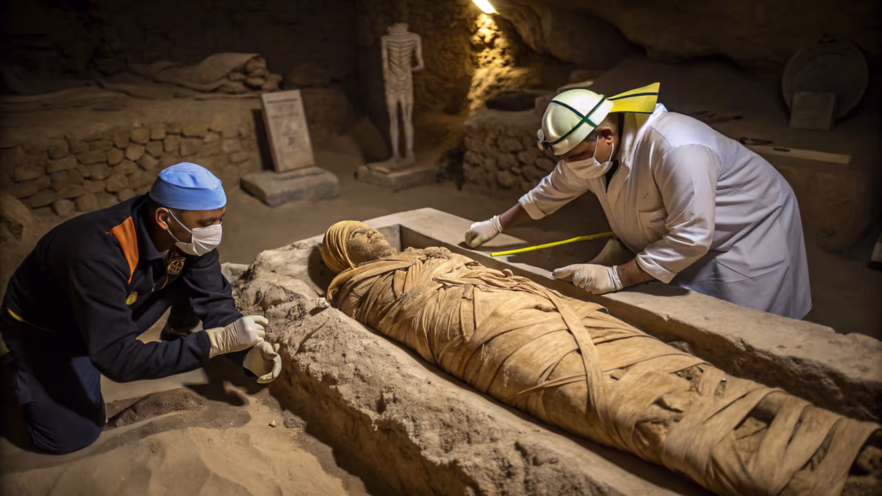 Arqueólogos descobriram a primeira múmia grávida do Egito Antigo