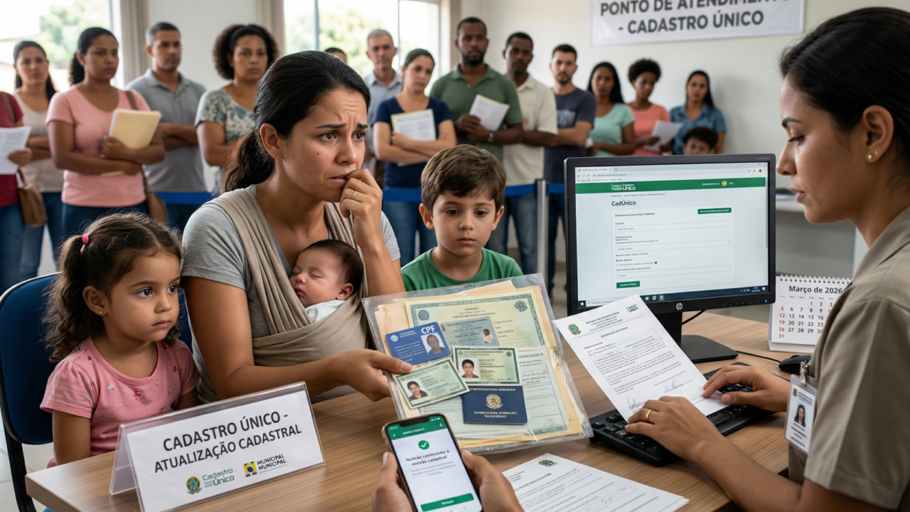 Mais de 11 milhões de famílias entram no pente-fino do CadÚnico em 2026