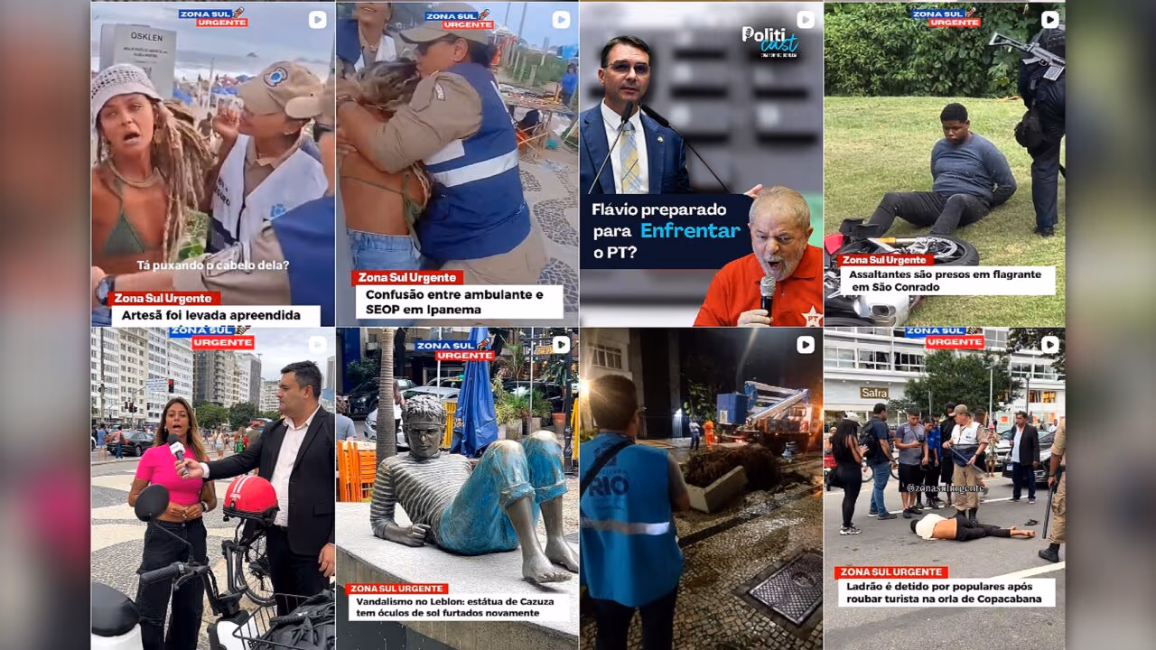 Porteiro e repórter são a maior fonte de notícias da Zona Sul carioca