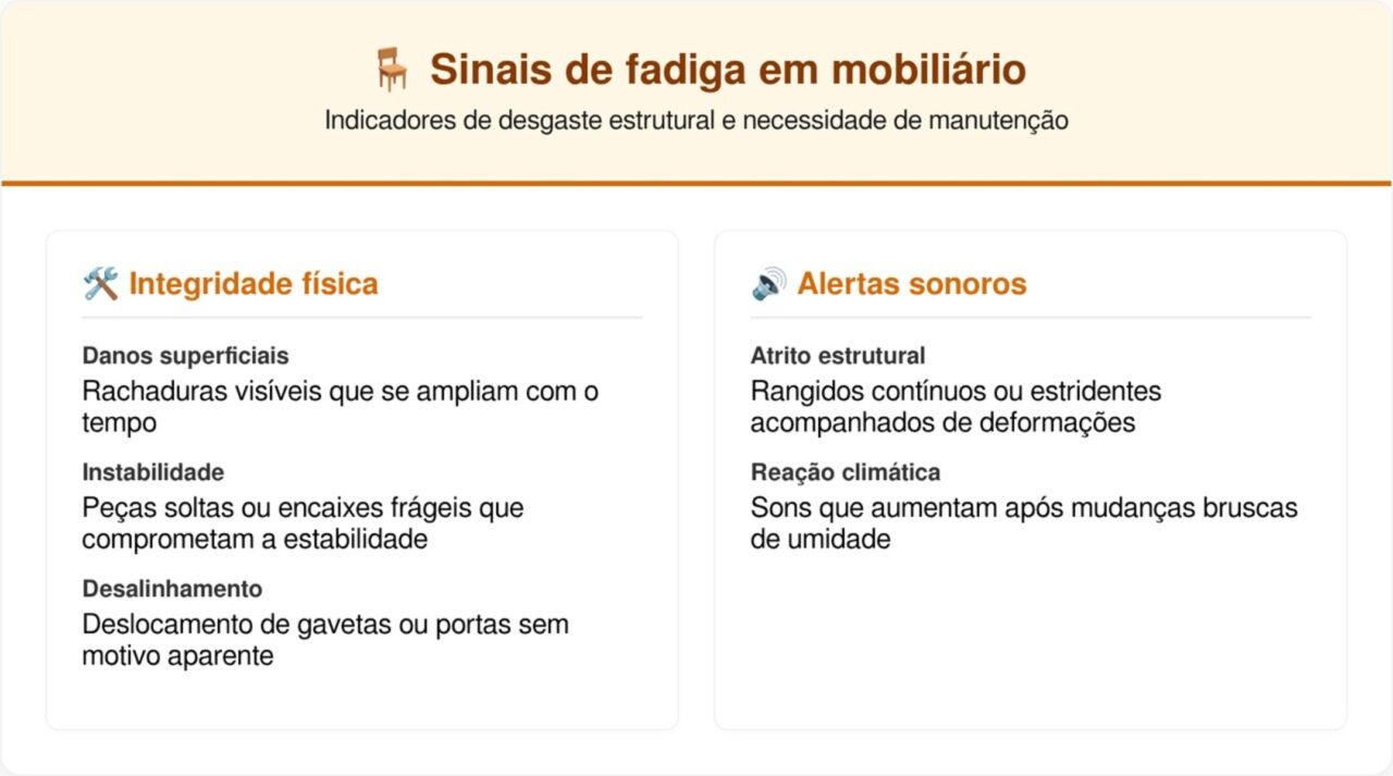 O que significa o estalo que os móveis de madeira fazem durante a noite