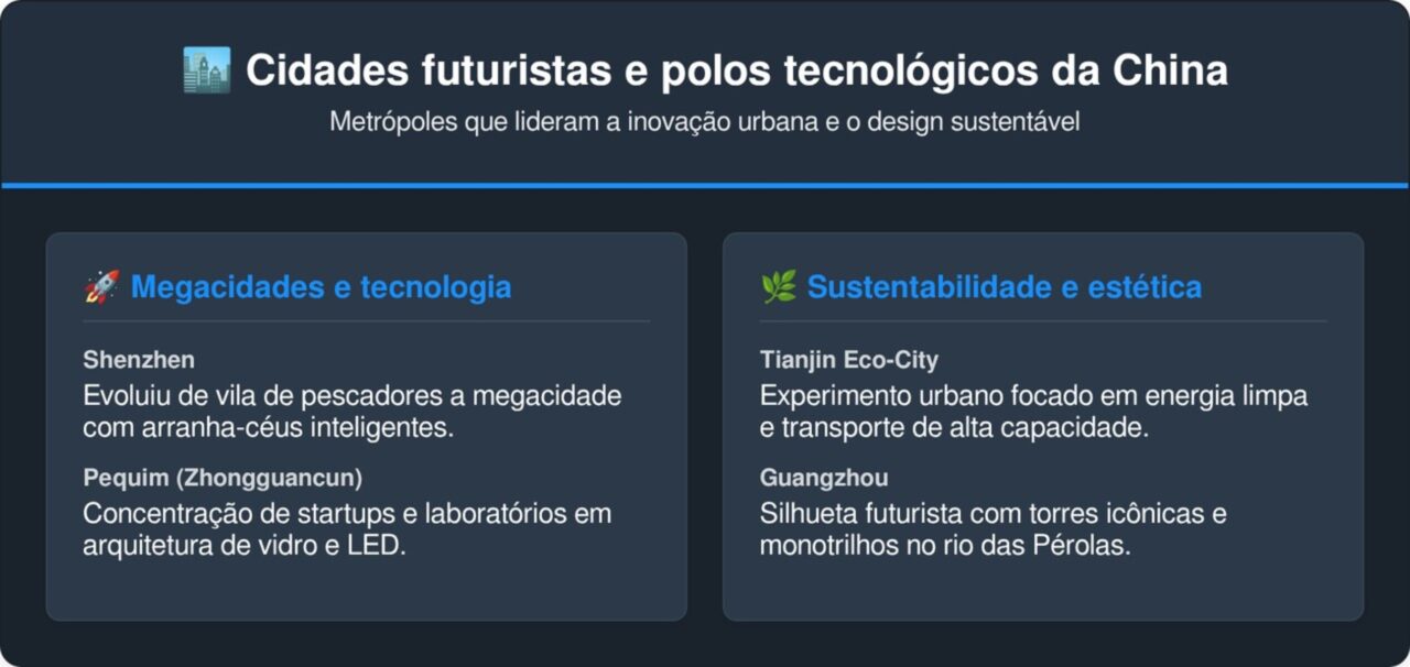 Lugares da China que não parecem reais de tanta tecnologia
