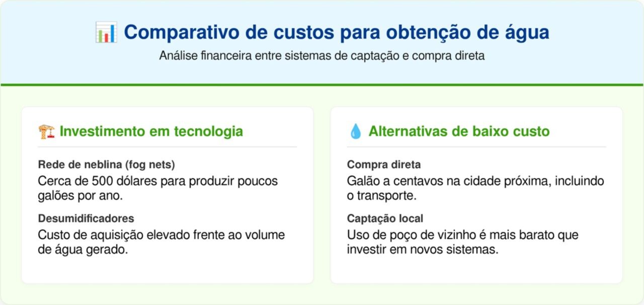 O coletor de neblina que promete gerar água infinita