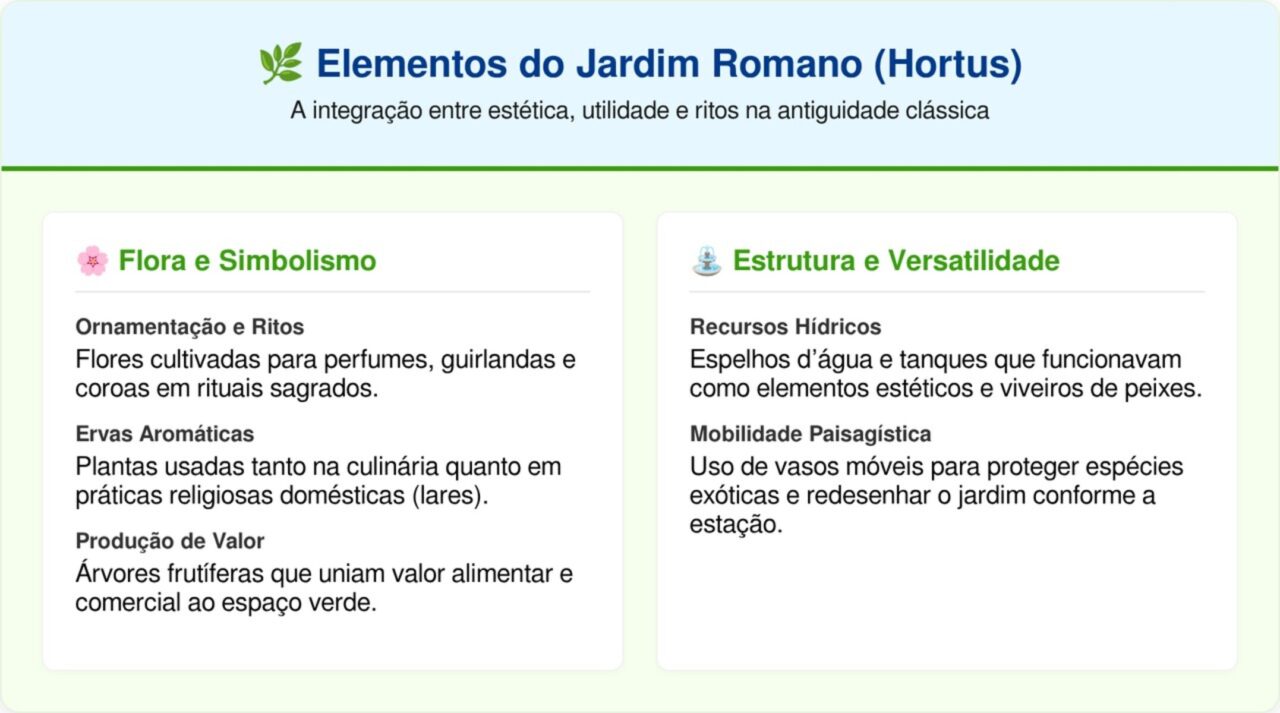 Os incríveis jardins das casas romanas que impressionam até hoje pela sua beleza