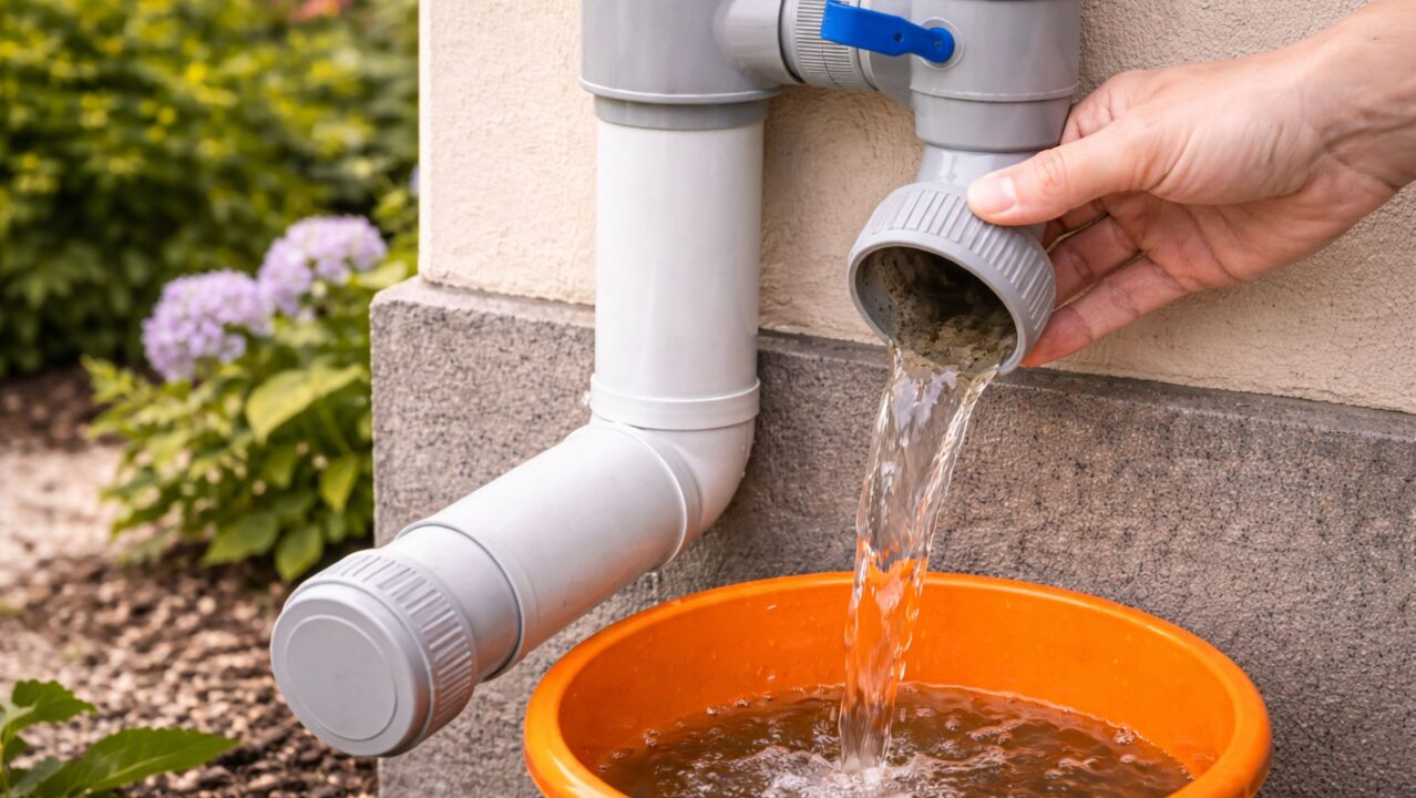 O filtro de PVC inteligente que separa a sujeira do telhado e garante água de chuva limpa na cisterna