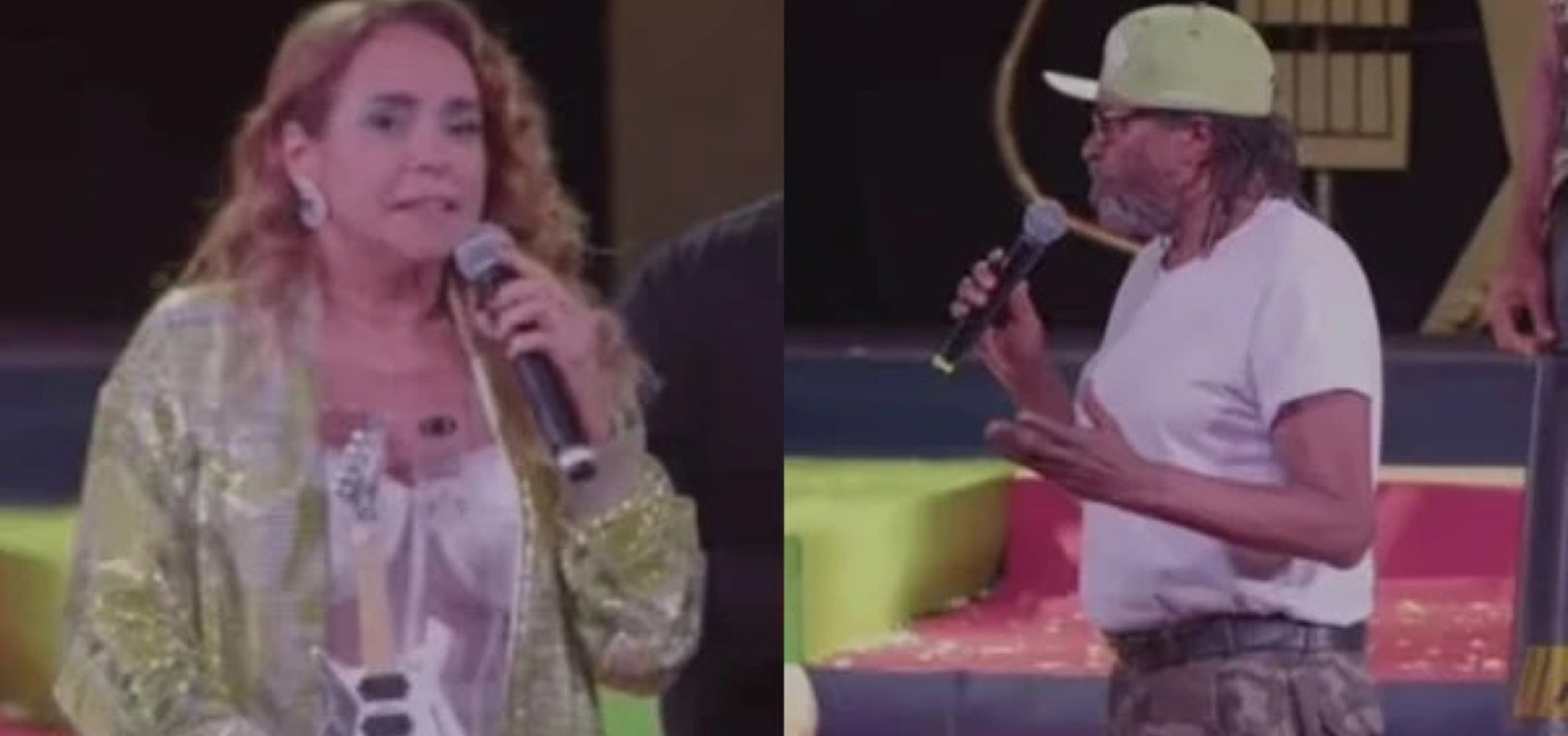 Daniela Mercury e Edson Gomes brigam durante premiação ao vivo