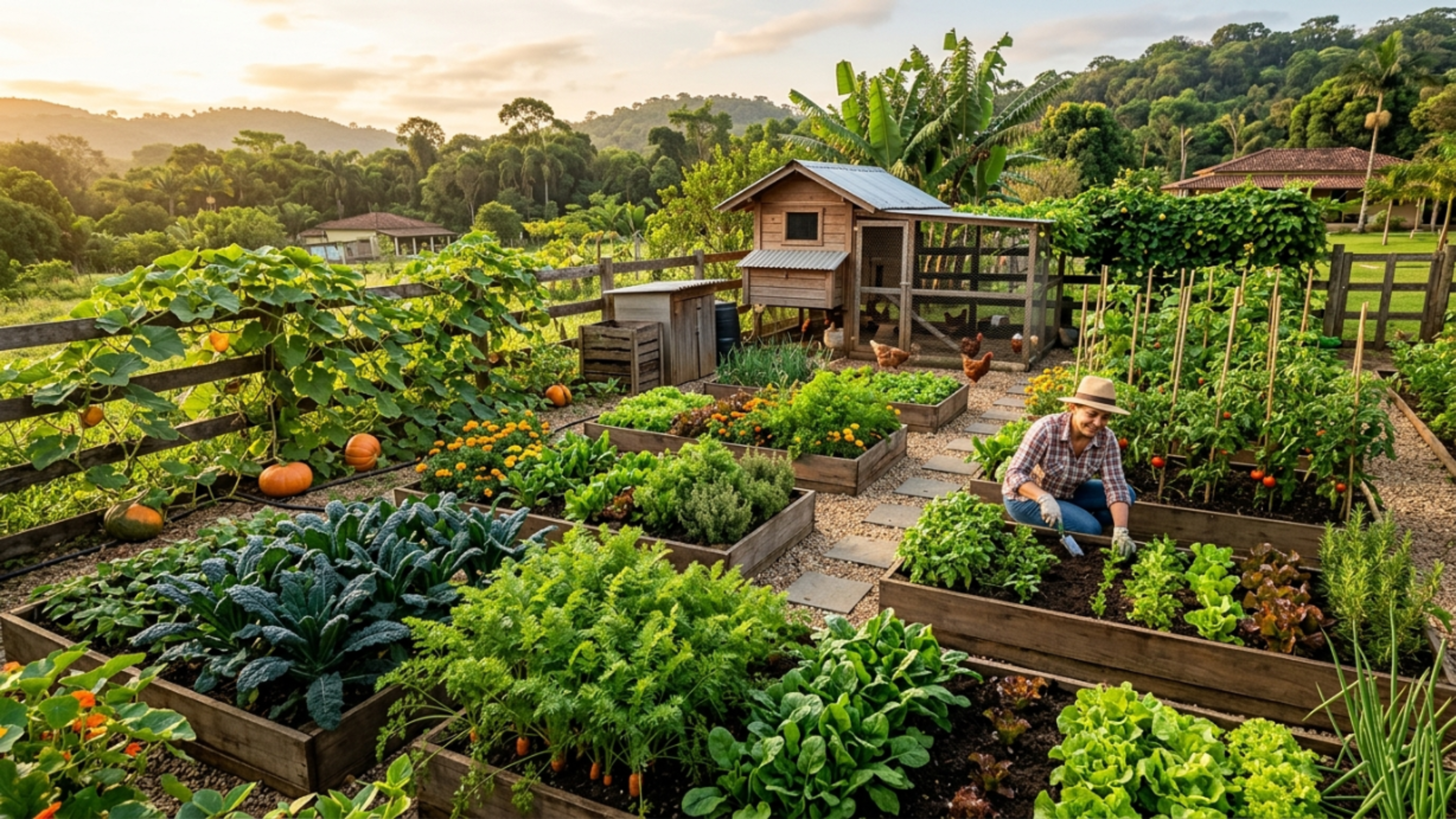 Como fazer uma hortas autossuficiente de maneira simples