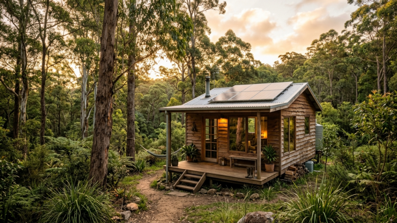 A cabana que você mesmo pode construir e transformar um lugar vazio em um espaço aconchegante