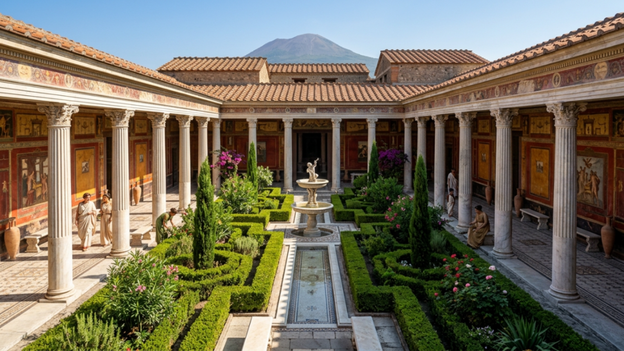 Os incríveis jardins das casas romanas que impressionam até hoje pela sua beleza