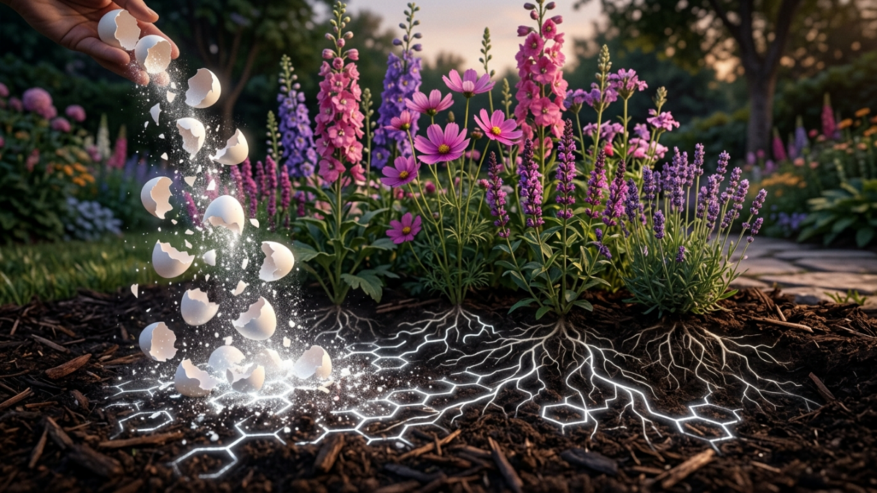 O segredo da casca de ovo batida no liquidificador como o melhor cálcio natural para suas flores