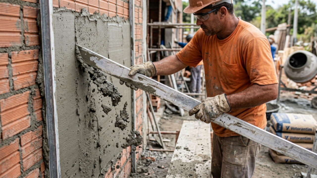 O método que vai fazer você rebocar uma casa em 3 horas
