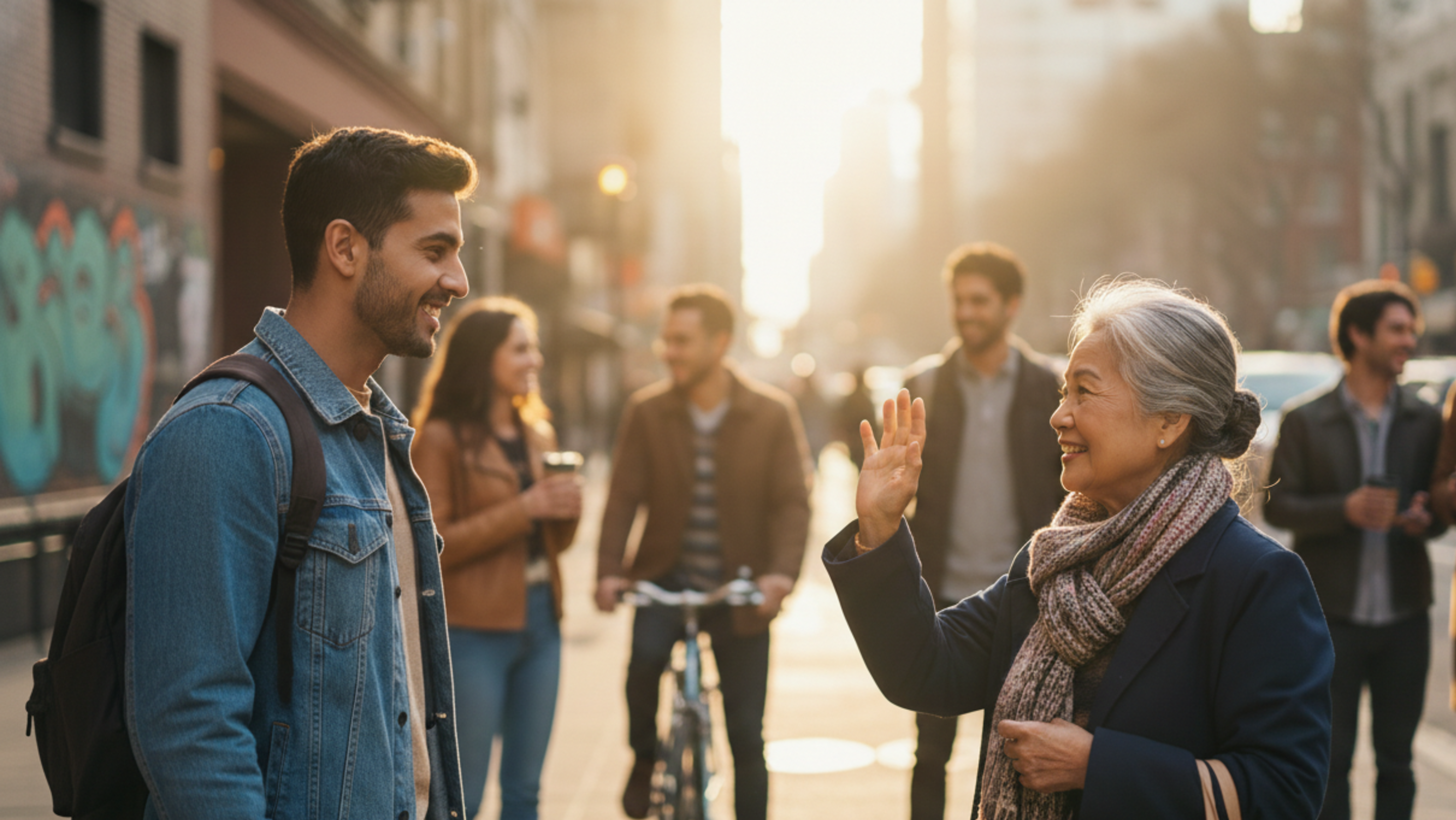 A psicologia explica o que significa cumprimentar desconhecidos no dia a dia