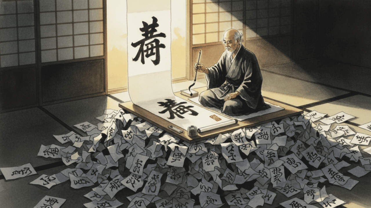 Provérbio chinês "O mestre já falhou mais vezes do que o iniciante sequer tentou."