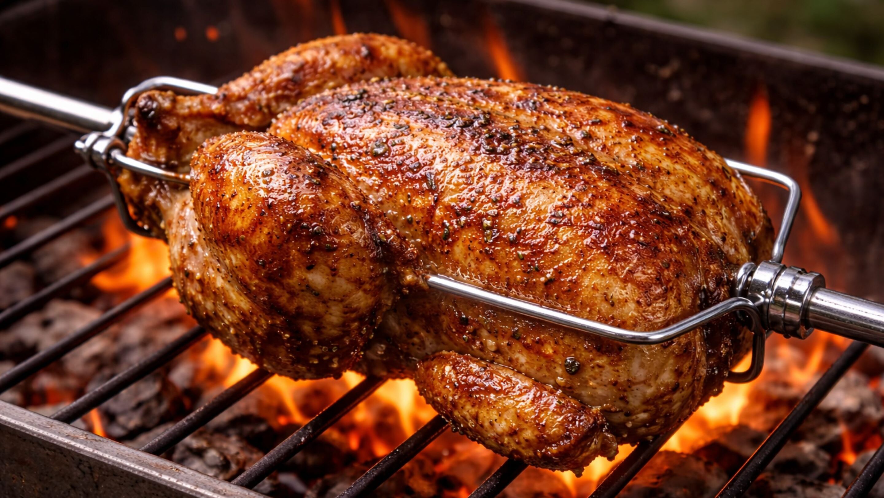 Como fazer frango assado de churrascaria e deixar a carne suculenta e dourada igual de restaurante