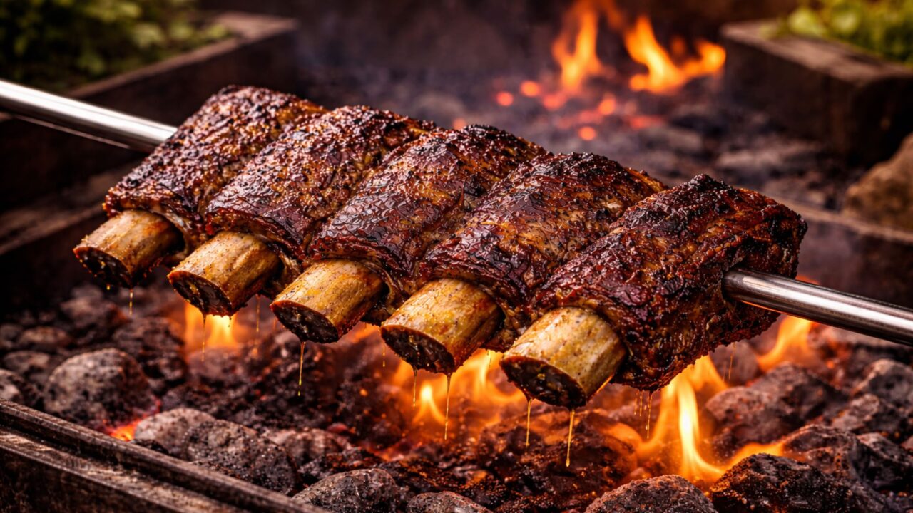 Costela de churrascaria que fica macia, suculenta e com sabor intenso como a de restaurante