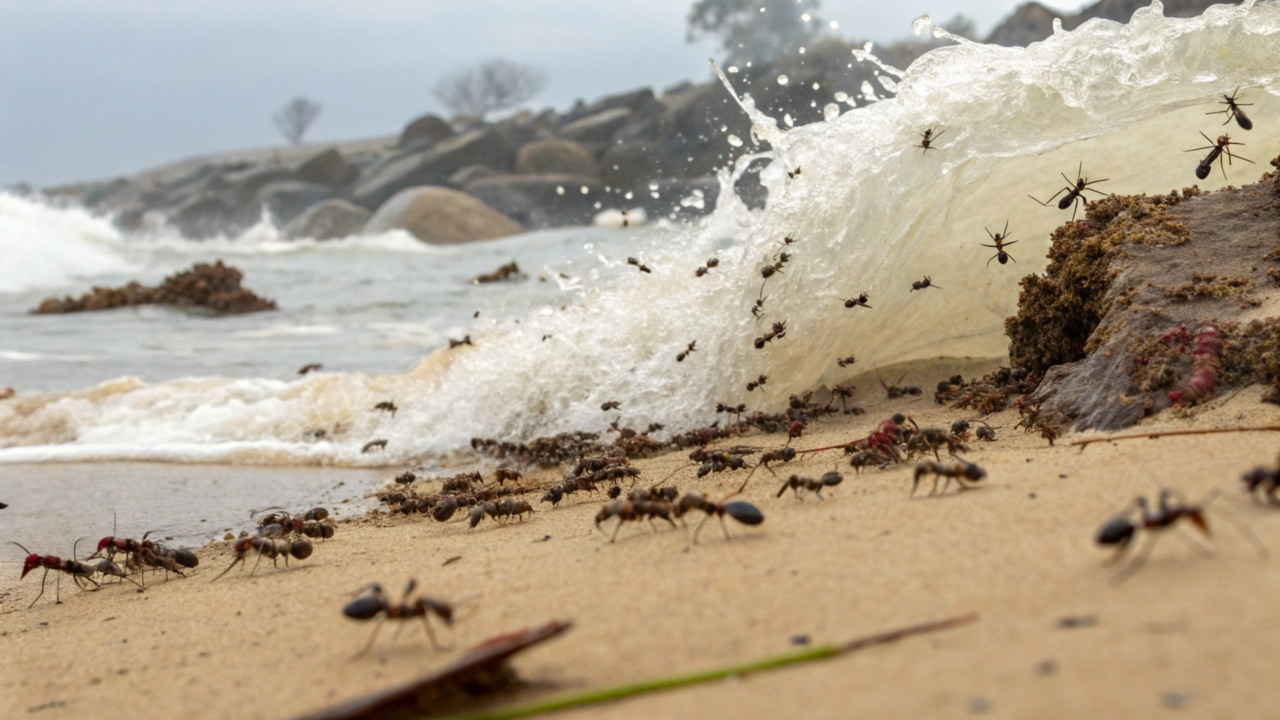 1000 formigas contra desastres naturais