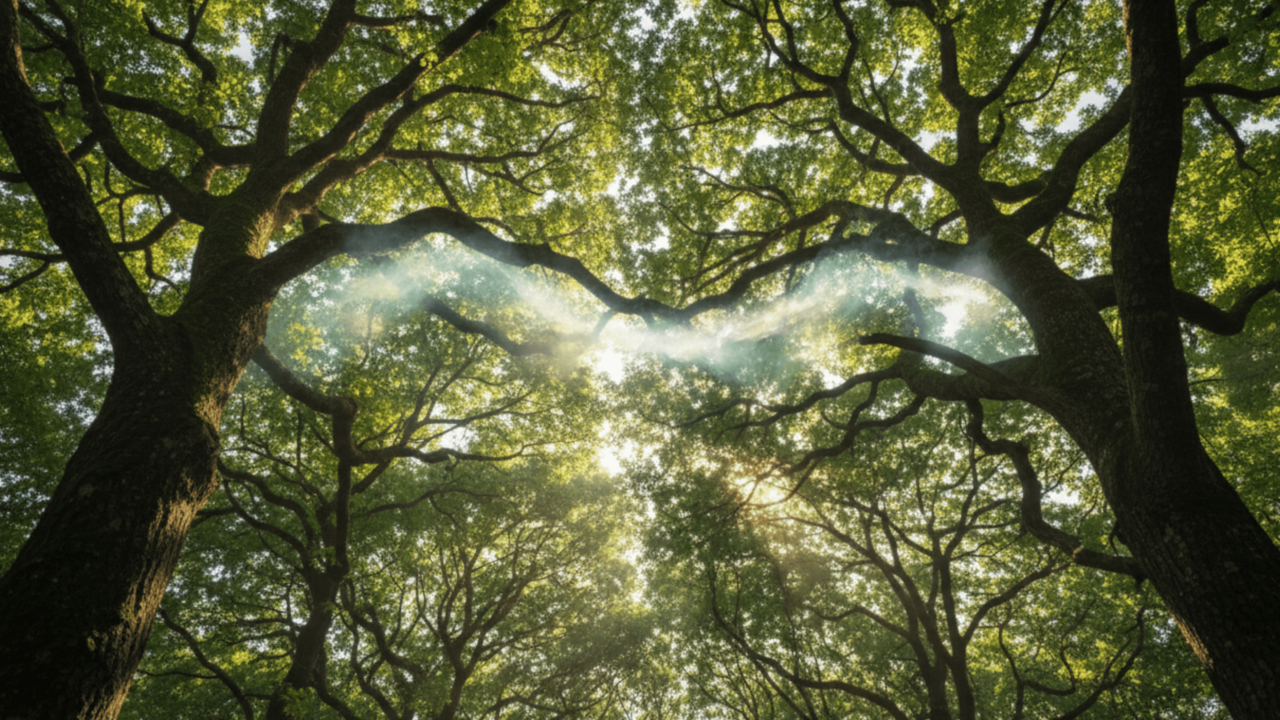Cientista descobre que árvores se comunicam entre si embaixo da terra e protegem as mais fracas da floresta