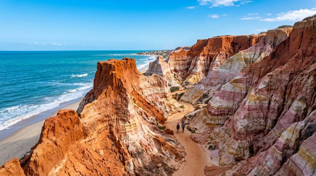 Não é Maragogi, mas esse destino no Ceará tem 54 km de costa e falésias com até 12 cores impressionantes em 31 hectares protegidos