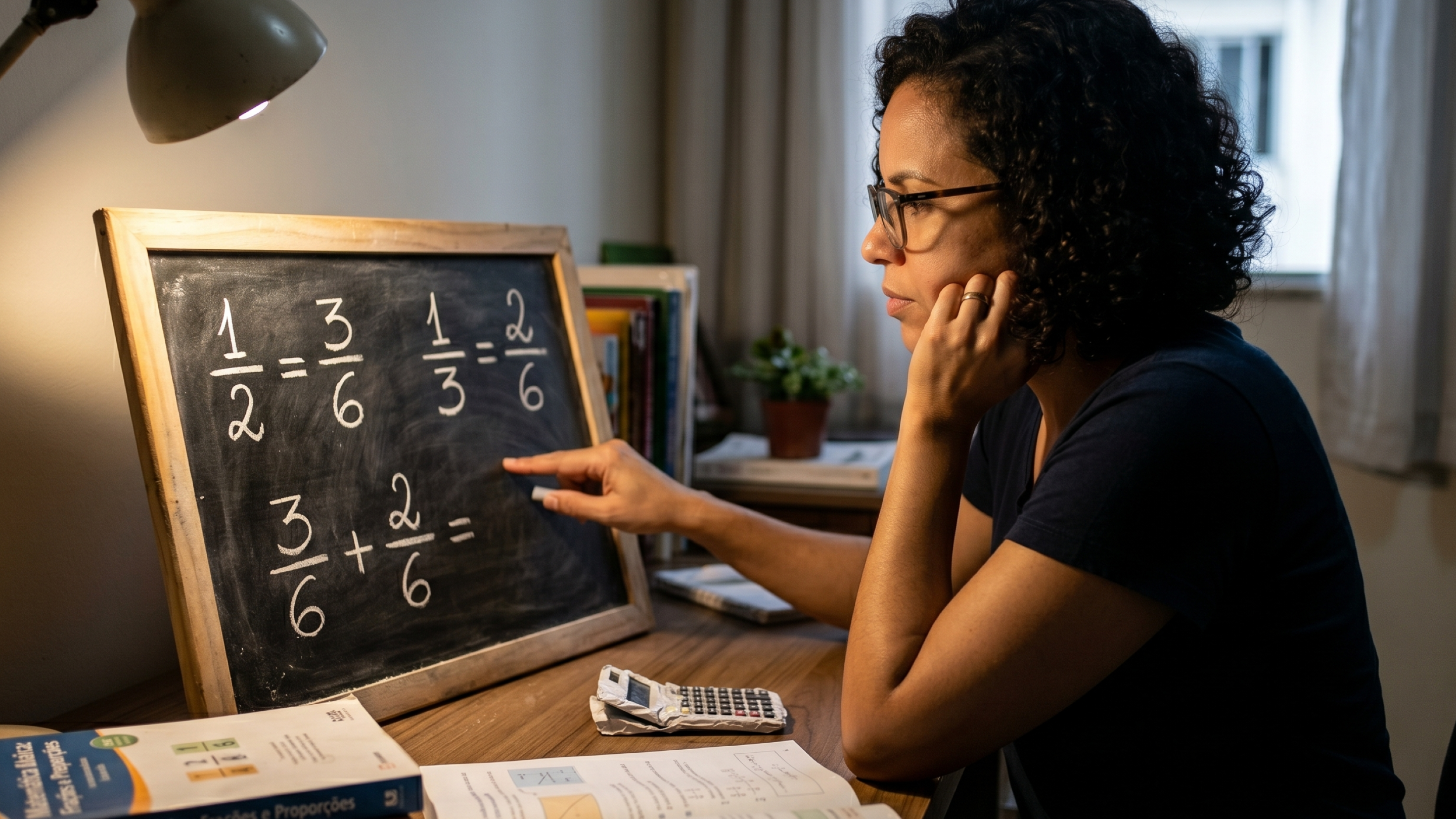 A conta com fração que assusta mais do que deveria e por que tanta gente trava nela