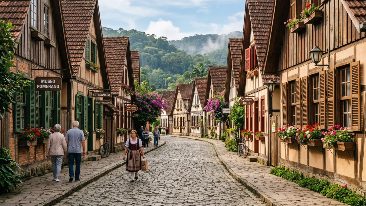 A cidade mais alemã do Brasil onde se fala um idioma que a própria Alemanha esqueceu: a vila com 233 casas centenárias de madeira e dois recordes mundiais no Guinness Book