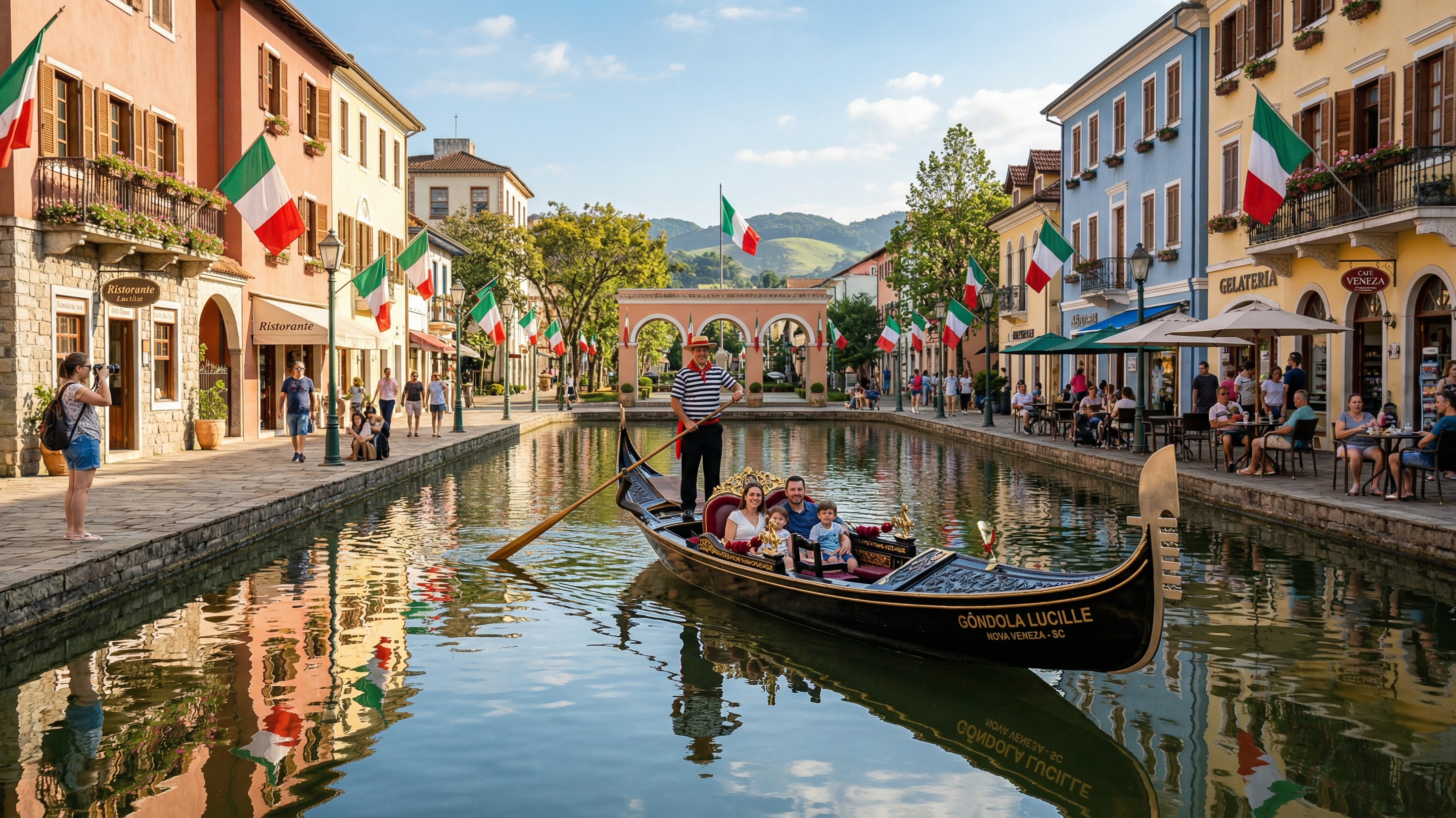 Uma das 4 cidades fora da Itália com gôndola oficial de Veneza: essa vila catarinense atrai novos moradores em busca de segurança e custo de vida baixo no Brasil