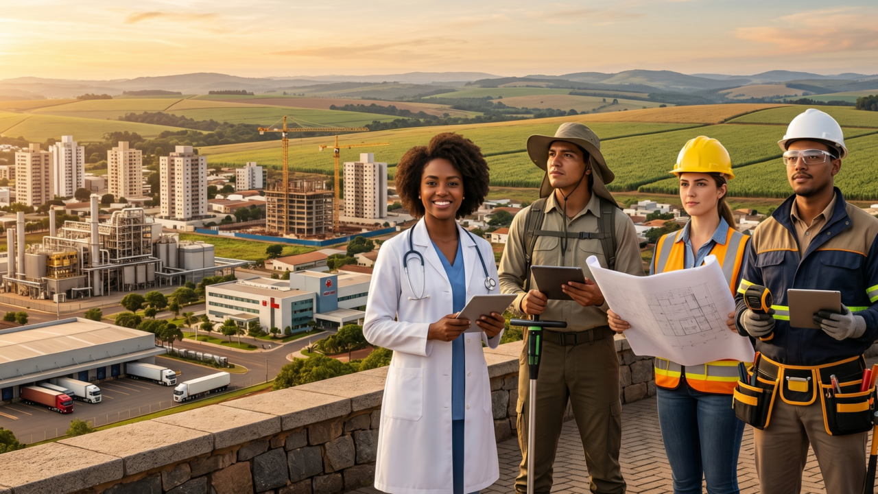 Carreiras que pagam acima da média em cidades do interior estão ganhando força e mudando o mapa do trabalho