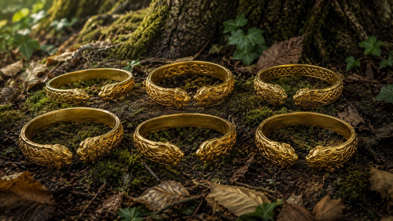 Após mil anos escondidos na terra, seis braceletes de ouro vikings revelam fortuna ligada a reis antigos