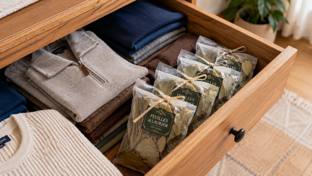 A folha no guarda-roupa que ajuda a espantar traças e ainda deixa as roupas perfumadas