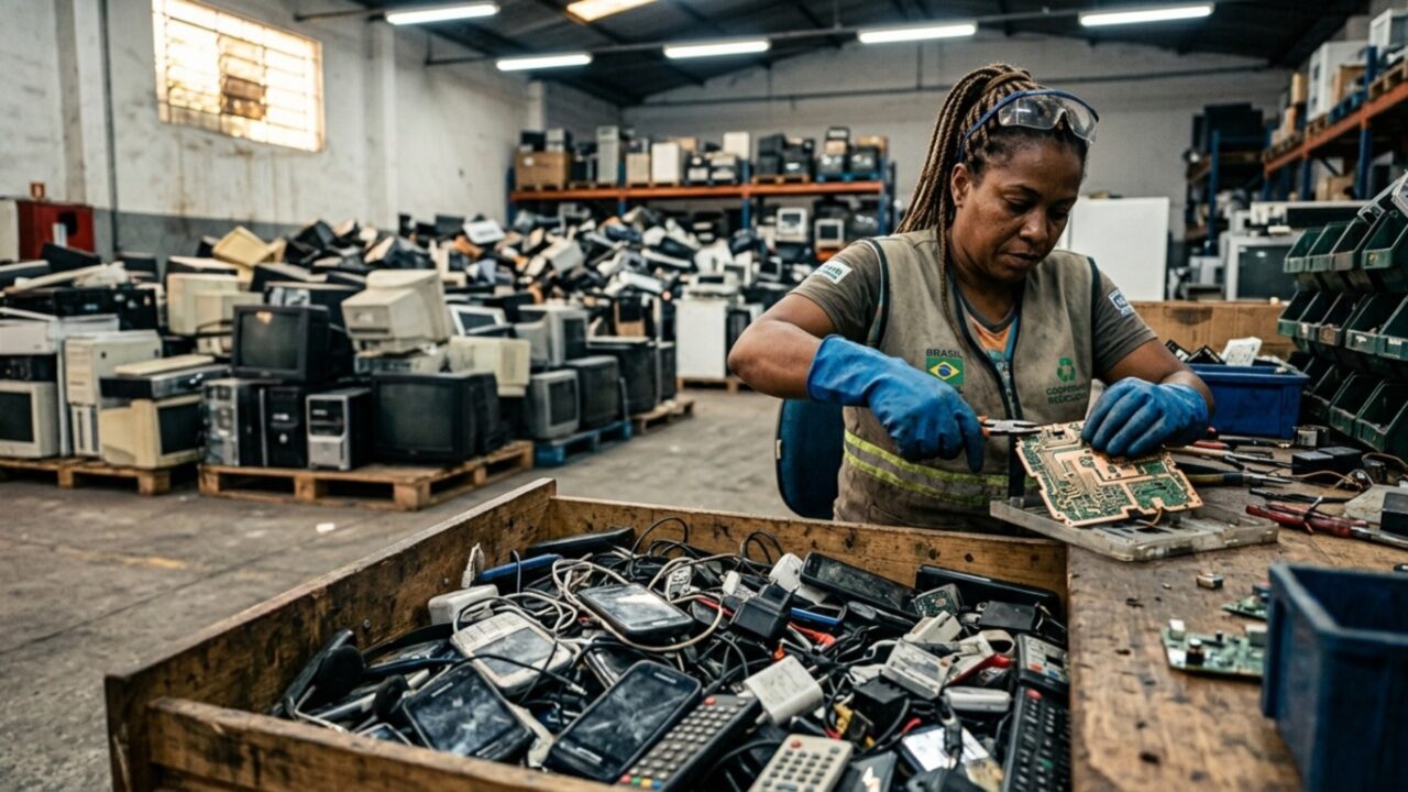 O lixo eletrônico que o brasileiro joga fora sem saber pode esconder uma fortuna e um risco ambiental enorme