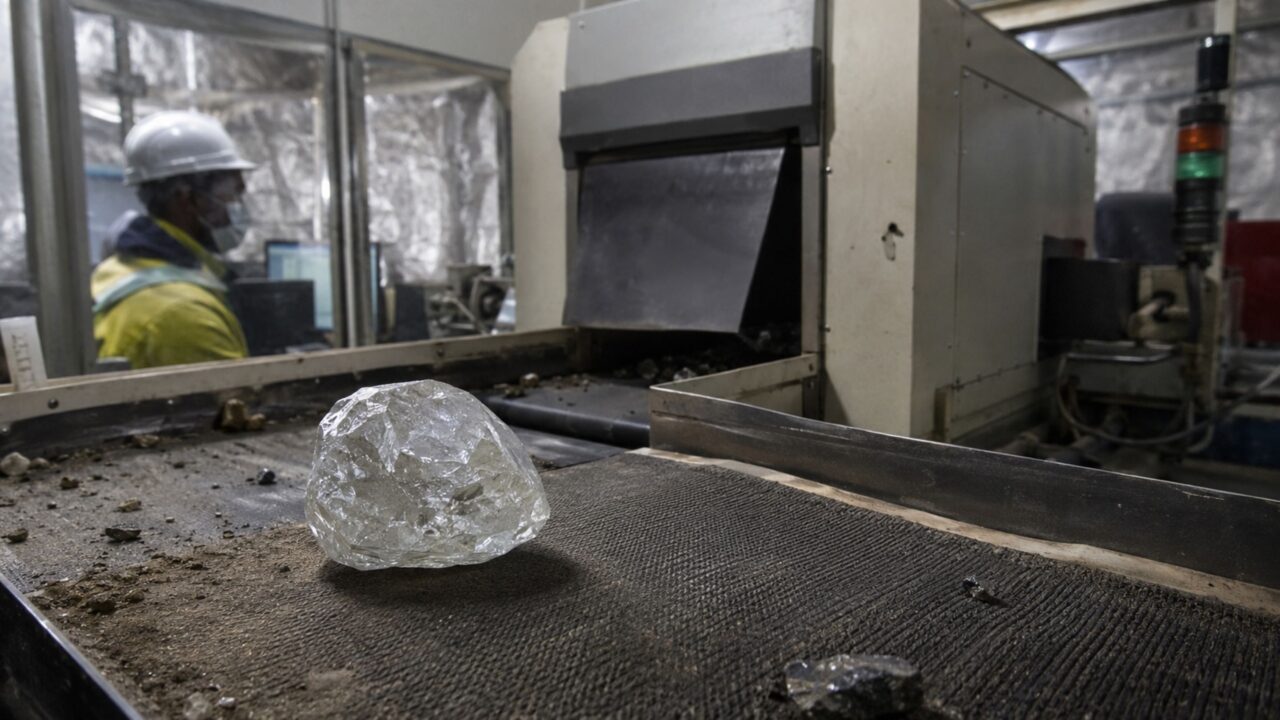 Tecnologia de transmissão por raios X ajudou a preservar o diamante gigante encontrado em Botswana