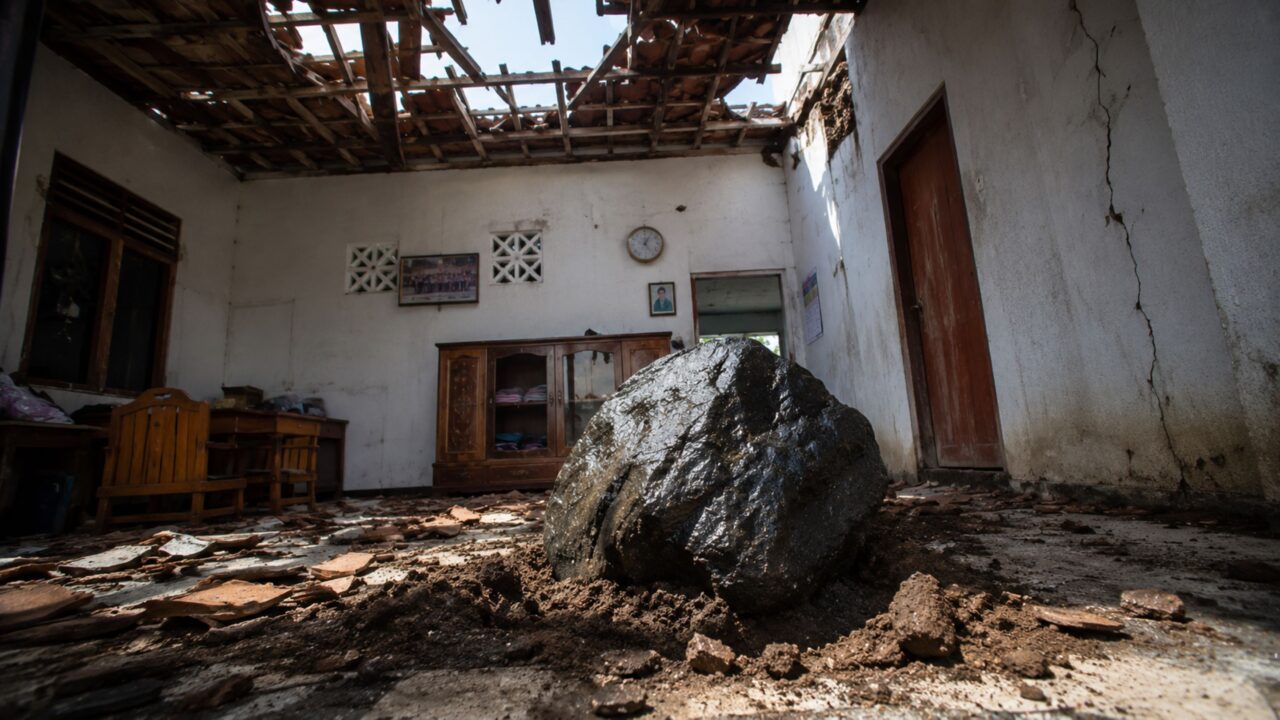 O meteorito milionário que caiu no telhado de um homem e mudou sua vida do dia para a noite