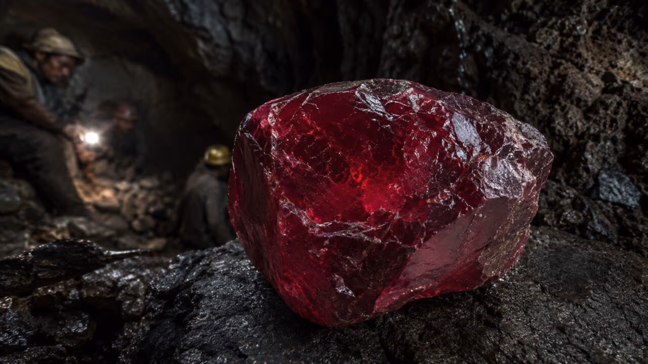 O rubi de 11 mil quilates encontrado em Mianmar que pode valer mais que uma fortuna real