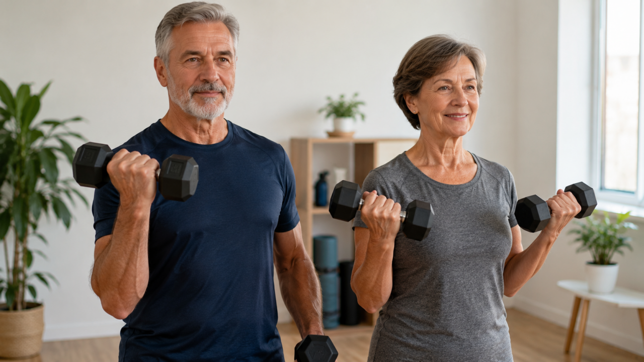 Treino de força e alimentação equilibrada trabalham juntos contra a perda muscular