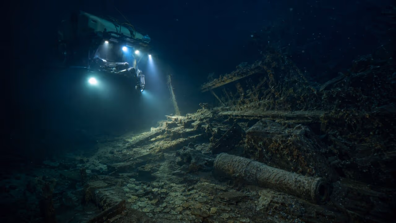 O galeão espanhol San José guarda um tesouro bilionário que passou mais de 300 anos submerso