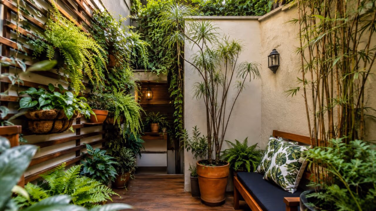 Ideias de jardim que economizam espaço e são perfeitas para seu quintal pequeno